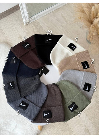 Чоловіча шапка з високою лопаткою, Красива жіноча шапка, шапка унісекс Темно-синій Nike (362917761)