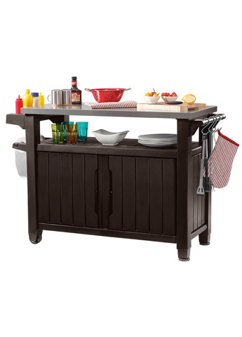 Стол-буфет садовый для барбекю UNITY XL,, 207 л Keter (329407549)