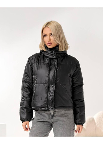 Чорна зимня тепла куртка No Brand