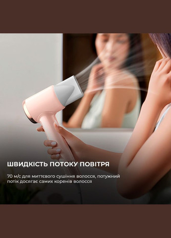 Фен DEM-CF50W Pink DEERMA (306527453)