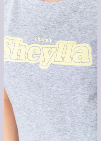 Футболка жіноча з принтом, колір чорний, 221R3004-1 Ager - (315134553)