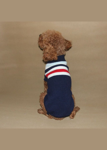 Вязаный акриловый свитер для котов и кошек Pet Style "Синяя с полосами" L No Brand - (323236627)