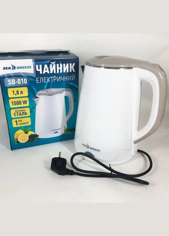 Электрочайник SeaBreeze SB-010 / 1,8 Л / чайник дисковый, электронный чайник No Brand (385299144)