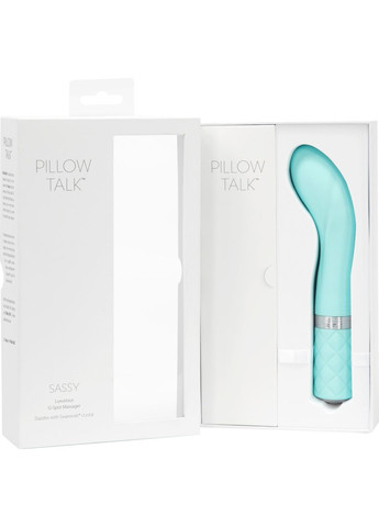 Розкішний вібратор Sassy Teal з кристалом Сваровські для точки G, подарункова упаковка Pillow Talk (297656249)