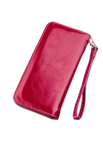 Гаманець жіночий на одну блискавку з екошкіри гладкий Малиновий 19039 KIVI (329197240)