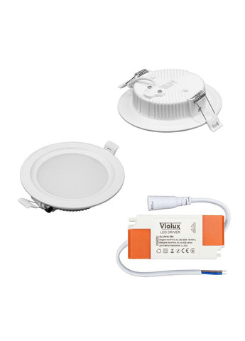 Светильник LED даунлайт ALUMIN 6W 4200K круг IP20 Violux (365651459)