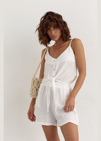 Жіночий костюм із шортами та топом на зав'язках Liton (296658538)