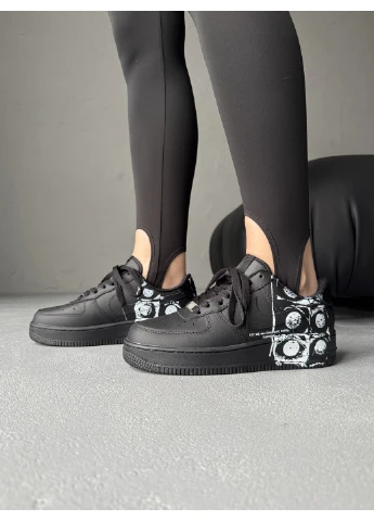 Чорні air force 1 low х comme des garçons supreme black демісезон Nike 202237