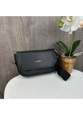 Жіноча міні сумочка клатч на плече чорна з екошкіри ProDobro (363259990)