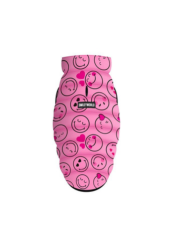 Курточка для собак Clothes малюнок "Смайли на рожевому",, В 87-90 см, С 60-65 см WAUDOG (363201002)