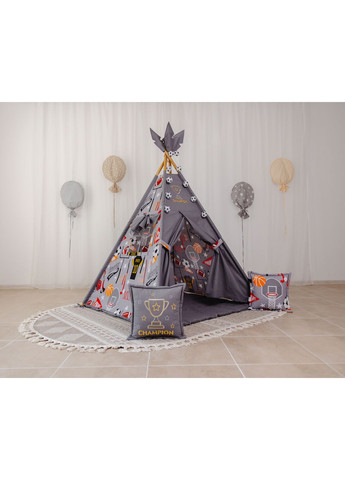 Вигвам серый для мальчика Чемпион с матрасиком XRMASTER No Brand (358067931)