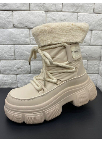 Молочные кэжуал зимние зимние ботинки на овчине cn40443-0 Jong Golf