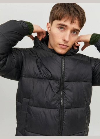 Черная зимняя куртка Jack & Jones 12235859 BLACK