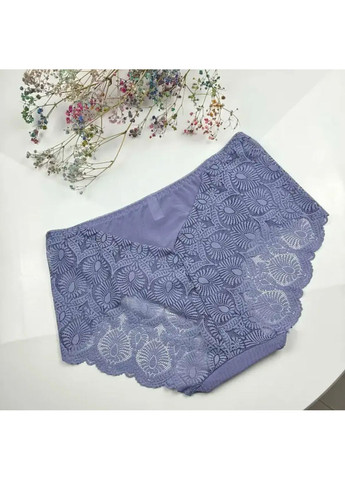 Мереживні трусики сліп сірі великі розміри Biweier (361147998)