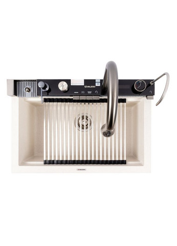 Гранитная мойка IRENA 6846 матовая Белая в точку Valeso (358500908)