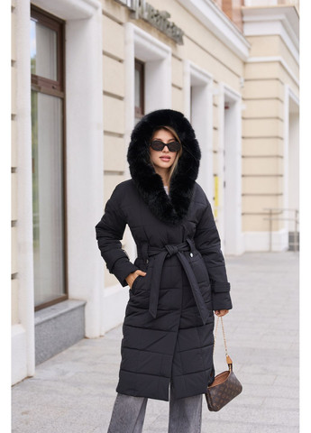 Чорне зимнє Пальто MN
