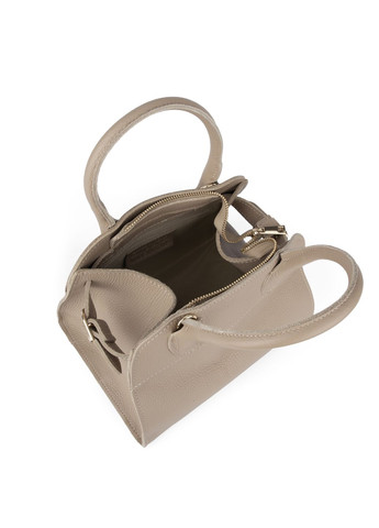 Сумка жіноча шкіряна 03840_s з 2 ручками світлий тауп Virginia Conti (327666117)