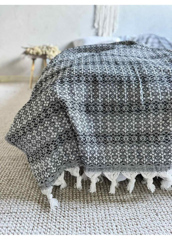 Покрывало Norway хлопковое черно-белый цвет 200х230 см ZEINTEX (315347377)