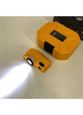 Багатофункціональний армійський ліхтар D50-SMD - індикація заряду, запальничка. Колір: жовтий No Brand (386242199)