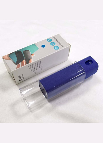 Набір 2 в 1 спрей 10мл + мікрофібра / для очищення екрану телефону, планшета, ноутбука / Синій No Brand (322566933)