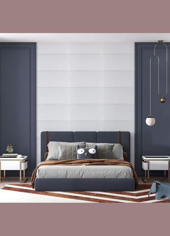 Панель стеновая 3D 700х700х5мм Lichi square white (D) SW00001802 Sticker Wall (298285239)