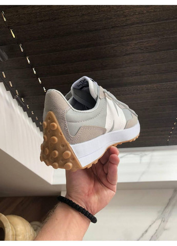 Сірі Осінні кросівки чоловічі new balance 327 ivory grey нью беланс 327 No Brand