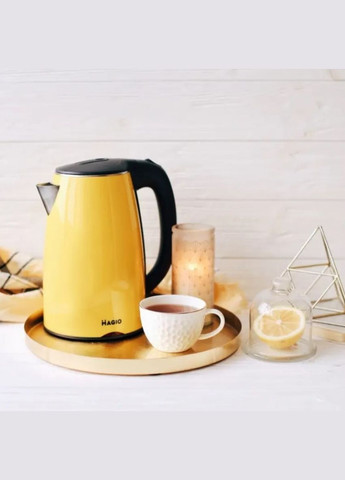 Електричний чайник -976 1800 Вт 1,7 л побутовий жовтий (1756375415) MG (334117519)