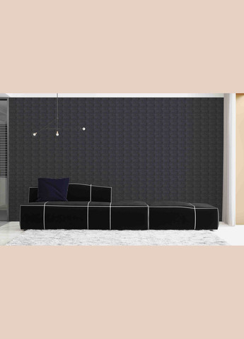 Самоклеюча декоративна 3D панель цегла деко графіт 700x700x5 мм Loft Expert (298400401)