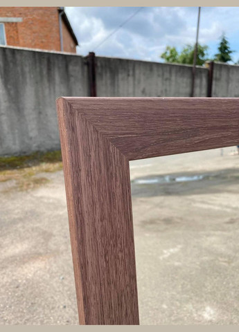 Напольное зеркало в прямой раме в цвете дуб шамони темный на ножке 150 х 50 см No Brand (342098068)