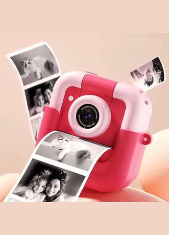 Дитяча цифрова камера яка друкує фото фотоапарат з миттєвим фото з іграми та картою пам'яті з набором паперу 6 шт No Brand M8 (323209873)