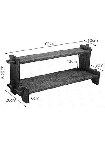 Полиця настільна з дерева Атбасар 2 капучино (ПСТ-202509) No Brand (327846658)