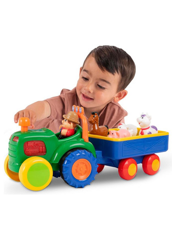 Игровой набор Трактор с прицепом 63180 Разноцветный (6900007362504) shop (6900007362504) KIDDI SMART (370808415)