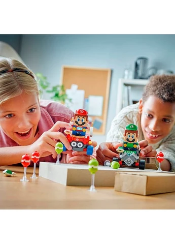 Конструктор Super Mario Kart – Baby Mario vs. Baby Luigi 321 эл (72034) Lego (331605055)