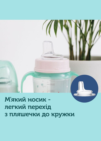 Кружка тренировочная EasyStart 120 мл - Sweet Fun зеленая 35/207_gre Canpol Babies (317365641)