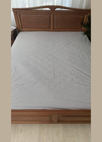 Простирадло на резинці бязь 160x200+25 см Сірий (П4К-mur-rezinka-002-02) No Brand (308754466)
