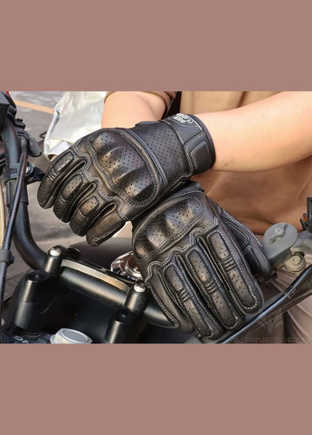 Мотоперчатки Alpines Fox кожаные черные, размер Alpine (325483704)