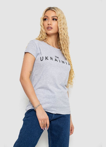 Футболка жіноча з патріотичним принтом Ager 244R2213 - (325220585)