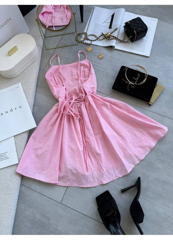 Розовое праздничный платье Vione однотонное