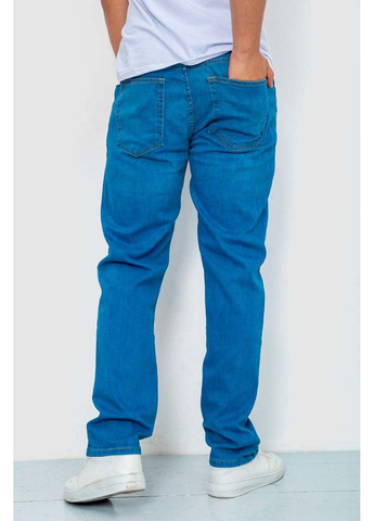 Синие демисезонные прямые джинсы Ager