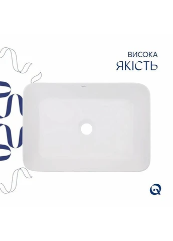 Раковина-чаша Virgo 490х350х110 White QT18112261WN Qtap (397565193)