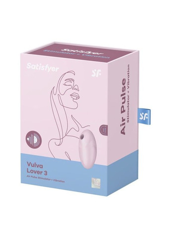 Вакуумный стимулятор с вибрацией Vulva Lover 3 Pink Satisfyer (369780041)