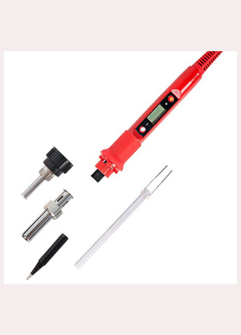 Паяльный набор, паяльник 80 Вт, регулировка температуры 180-480°C, жала 900М 5 шт, олово, подставка No Brand (322566773)