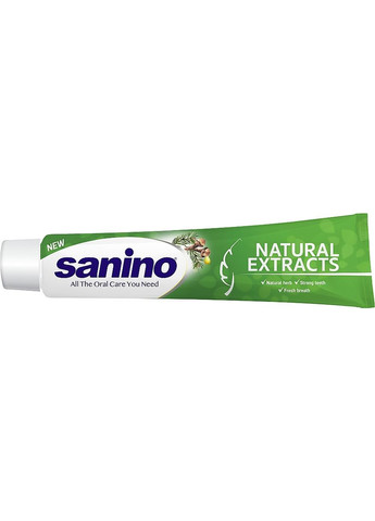 Зубная паста с натуральными экстрактами Natural Extracts 50ml (1291831-148905) Sanino (368633554)