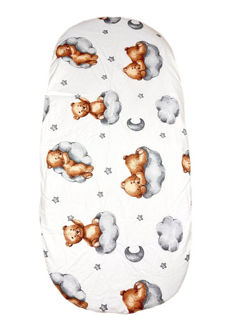 Простынь-наматрасник 80*40 см в коляску №6 Мишка на облачке Mommy Bag (280941993)
