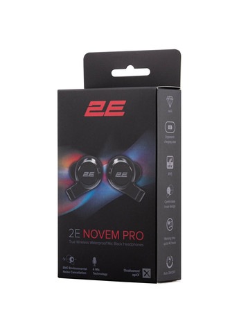 Навушники Novem Pro True Wireless, 4 Mic, Waterproof, Black 2E (342397707)