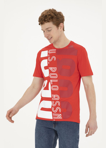 Красная футболка-футболка u.s/ polo assn. мужская для мужчин U.S. Polo Assn.