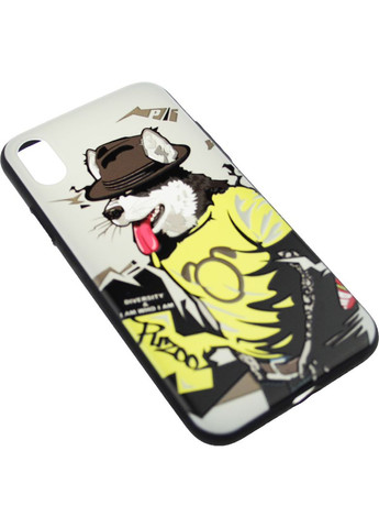 Чехол-накладка TPU Case with UV Printing Hip Hop iPhone X RAP Alaskan Grey PUZOO (301507528)