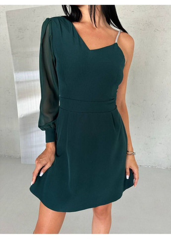 Изумрудное праздничный платье мини нарядное LeVi