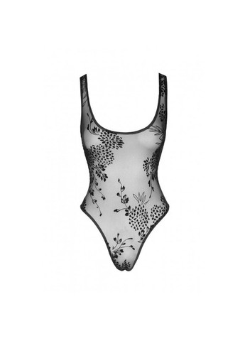 Боді з візерунками F242, напівпрозоре, чорне Noir Handmade (347314354)