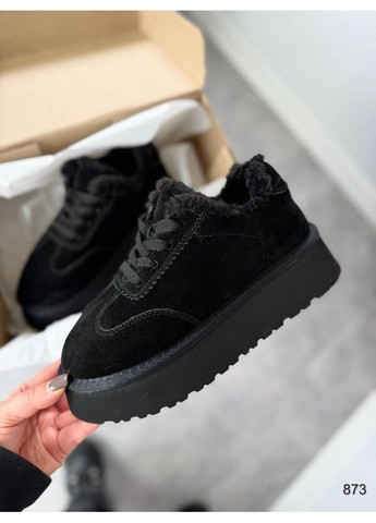 Черные сноубутсы на шнуровке, ботинки зимние, угги шнуровка, зимние кроссовки код 873 ITTS (369588578)